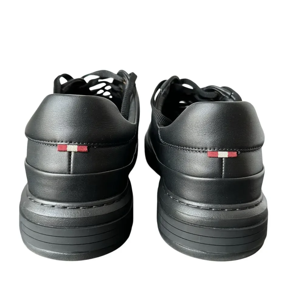 Bally Manny Men's Black Calf Leather Lace Up Sneakers Size 12